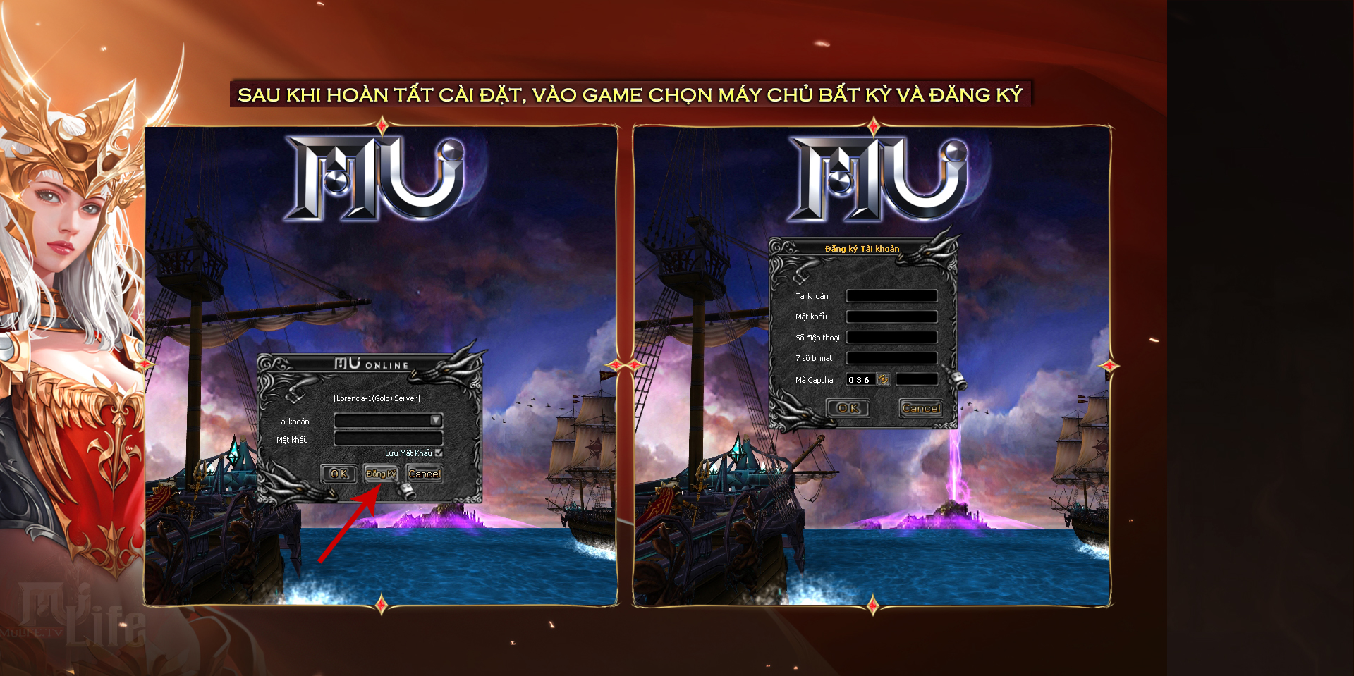 Đăng ký tài khoản ingame